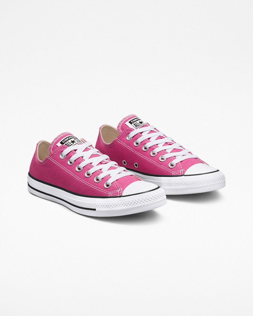 Dámské Boty Nízké Converse Chuck Taylor All Star Seasonal Color Fuchsie Bílé Černé | CZ AIFH19